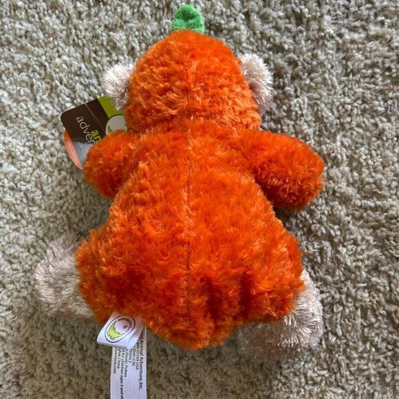 NWT Vtg 2012 Adventure 8” Halloween Teddy Bear Pumpkin Costume Stuffed Animal - Picture 5 of 7